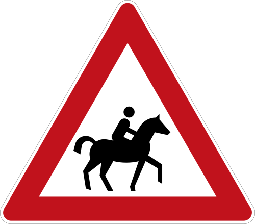 Reiter – Aufstellung links