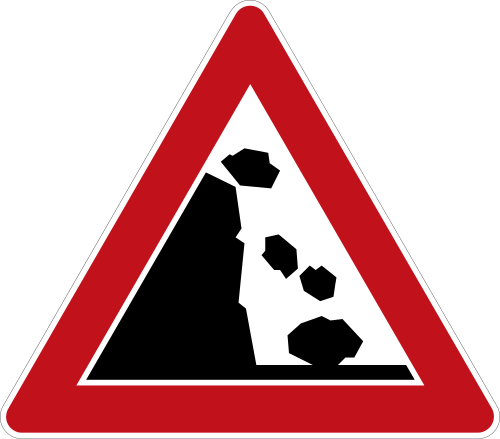 Steinschlag – Aufstellung links