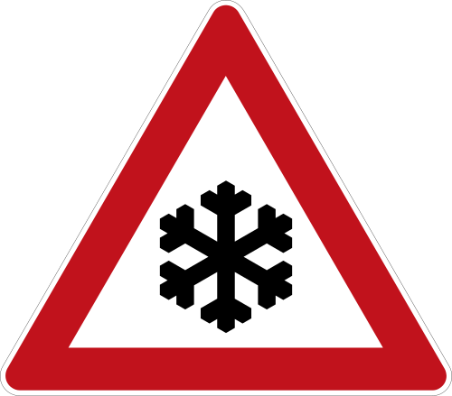 Schnee- oder Eisglätte