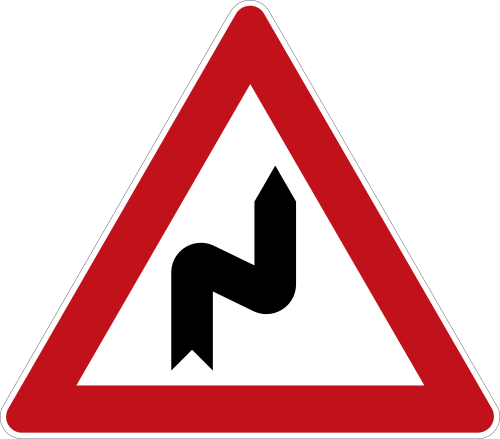 Doppelkurve – zunächst rechts