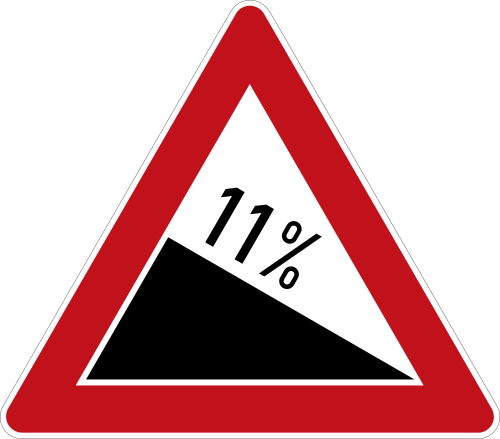 Gefälle 11 %