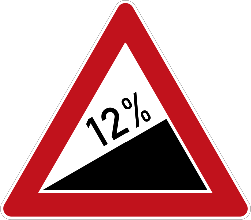 Steigung 12 %