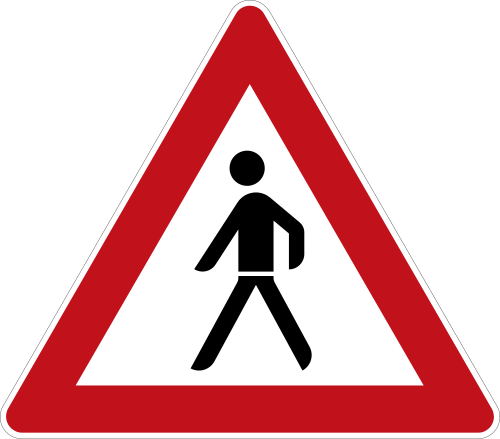 Fußgänger – Aufstellung rechts