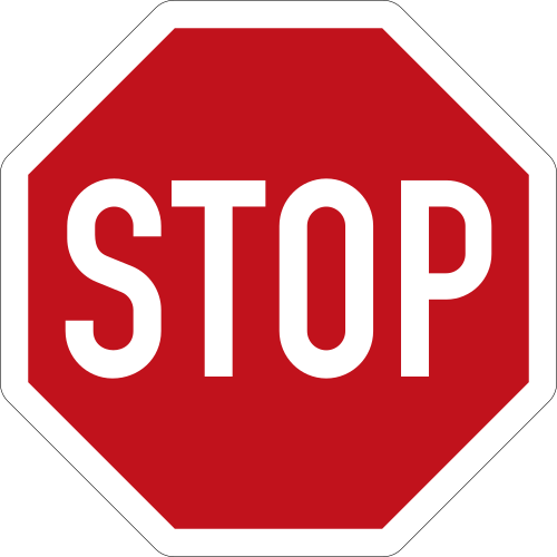 Halt. Vorfahrt gewähren