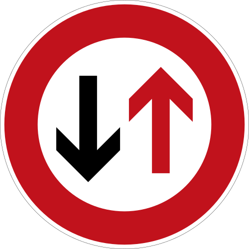 Vorrang des Gegenverkehrs