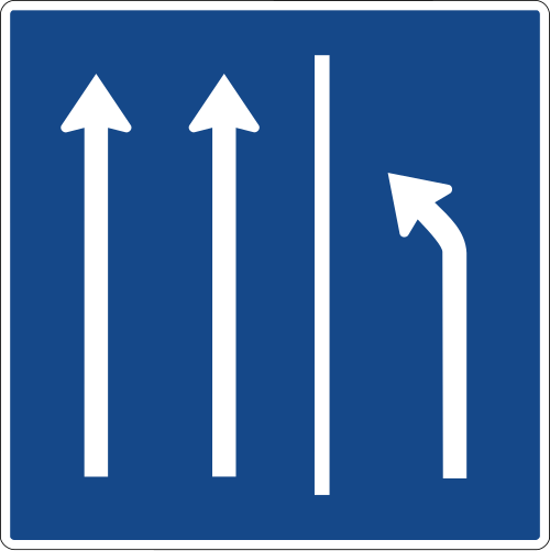 Seitenstreifen räumen – 2 Fahrstreifen und Seitenstreifen;