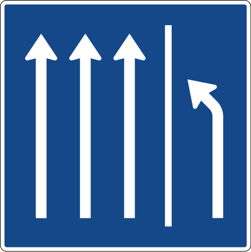 Seitenstreifen räumen – 3 Fahrstreifen und Seitenstreifen