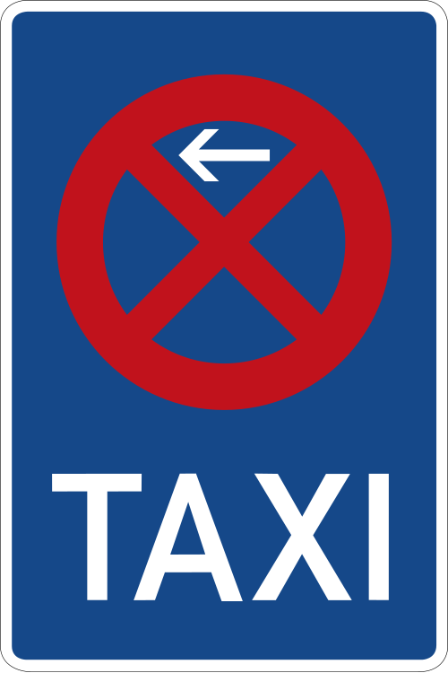 Taxistand – Anfang – Aufstellung rechts