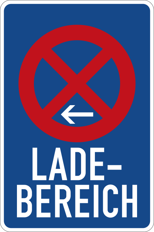 Ladebereich – Ende – Aufstellung links