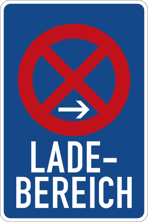 Ladebereich – Ende – Aufstellung rechts