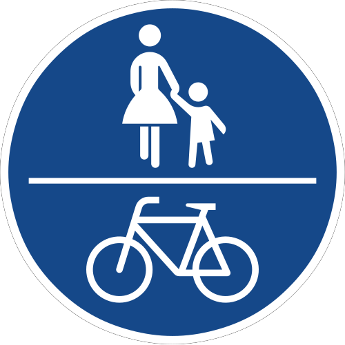 Gemeinsamer Geh- und Radweg