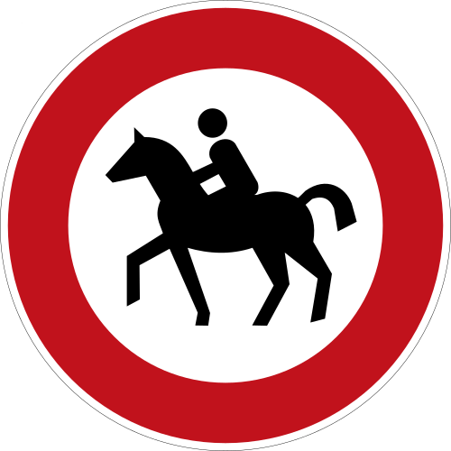 Verbot für Reiter
