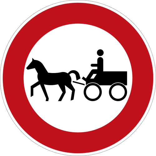 Verbot für Gespannfuhrwerke