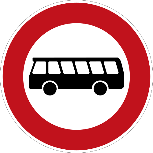 Verbot für Kraftomnibusse