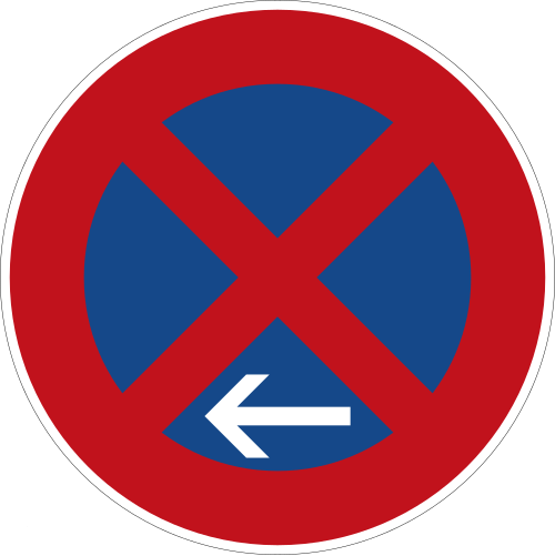 Absolutes Haltverbot (Ende), Aufstellung links