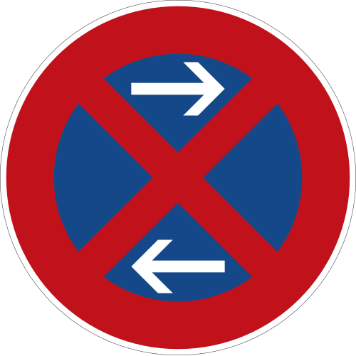 Absolutes Haltverbot (Mitte), Aufstellung links