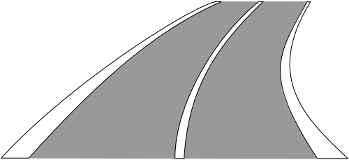 Fahrstreifen­begrenzung und Fahrbahn­begrenzung
