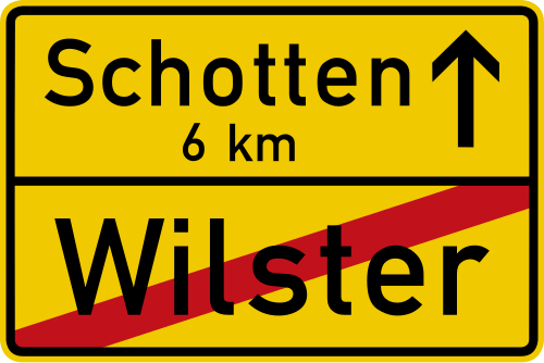 Ortstafel Rückseite (diese Nummer trug das Zeichen bereits vor 1992)