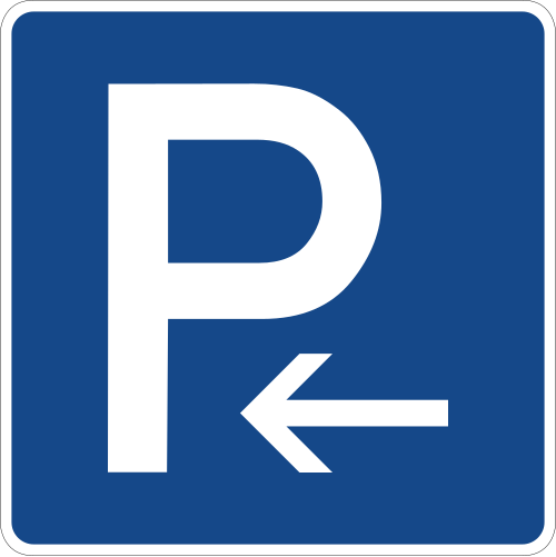 Parken, Anfang (Aufstellung rechts) oder Ende (Aufstellung links)