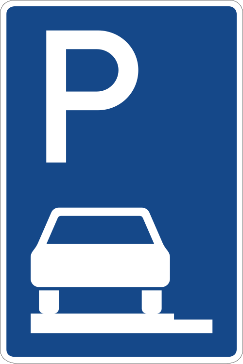 Parken auf Gehwegen – ganz in Fahrtrichtung links