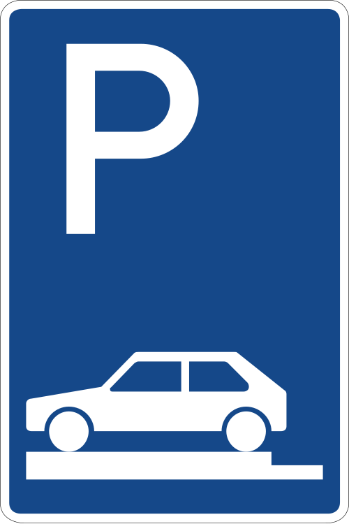 Parken auf Gehwegen – ganz quer zur Fahrtrichtung links