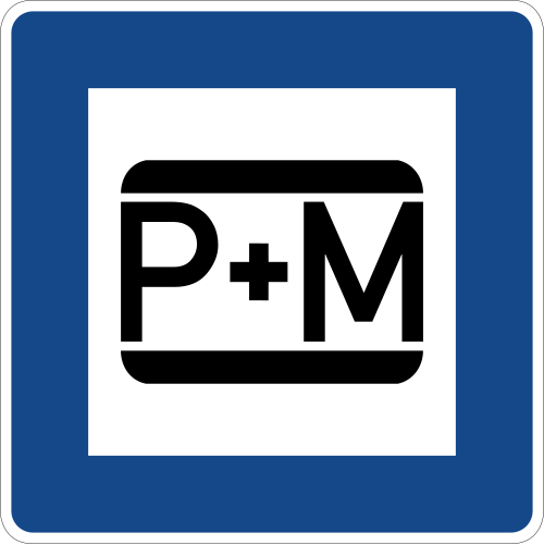 Parken und Mitfahren