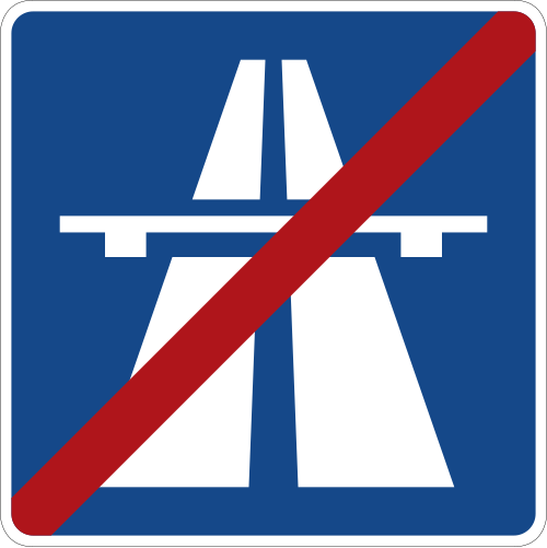 Ende der Autobahn