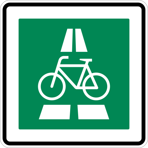 Radschnellweg – Aufstellung rechts
