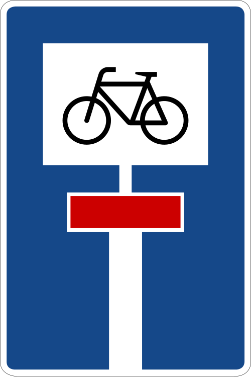 für Radverkehr durchlässige Sackgasse