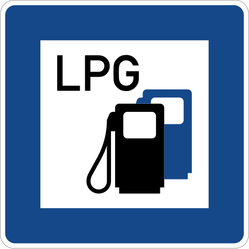 Tankstelle mit Autogas