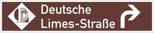 Touristische Route, Vorwegweiser rechtsweisend