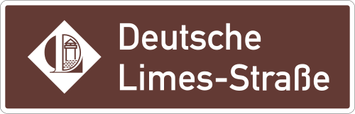 Touristische Route als Hinweisschild