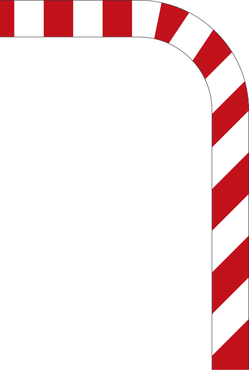 Leitmal gebogen